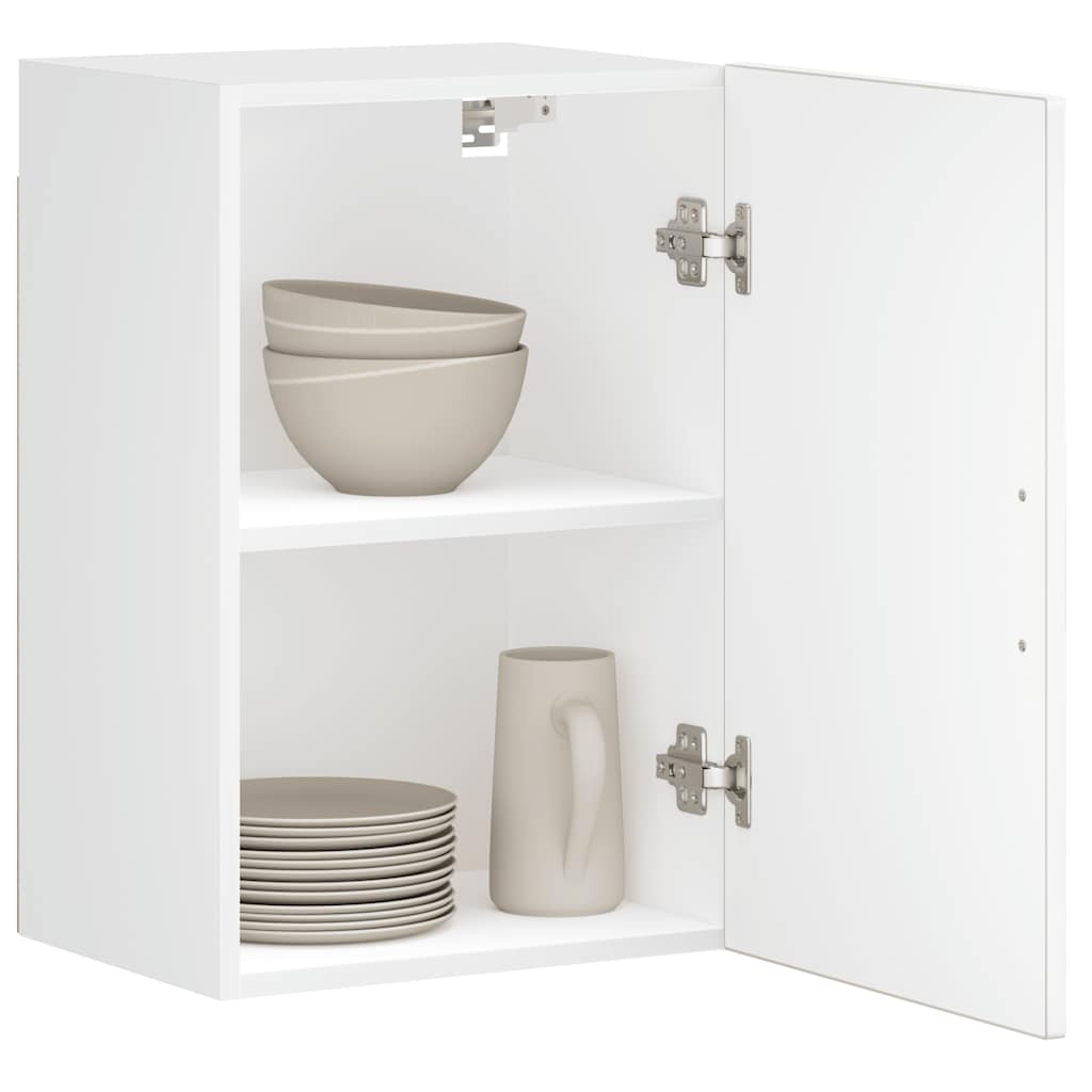 Kitchen Wall Cabinet?"Porto" High Gloss White Engineered Wood