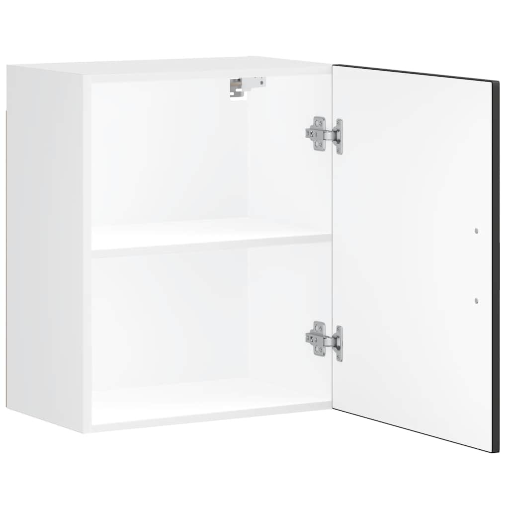 Kitchen Wall Cabinet "Porto" Black Engineered Wood