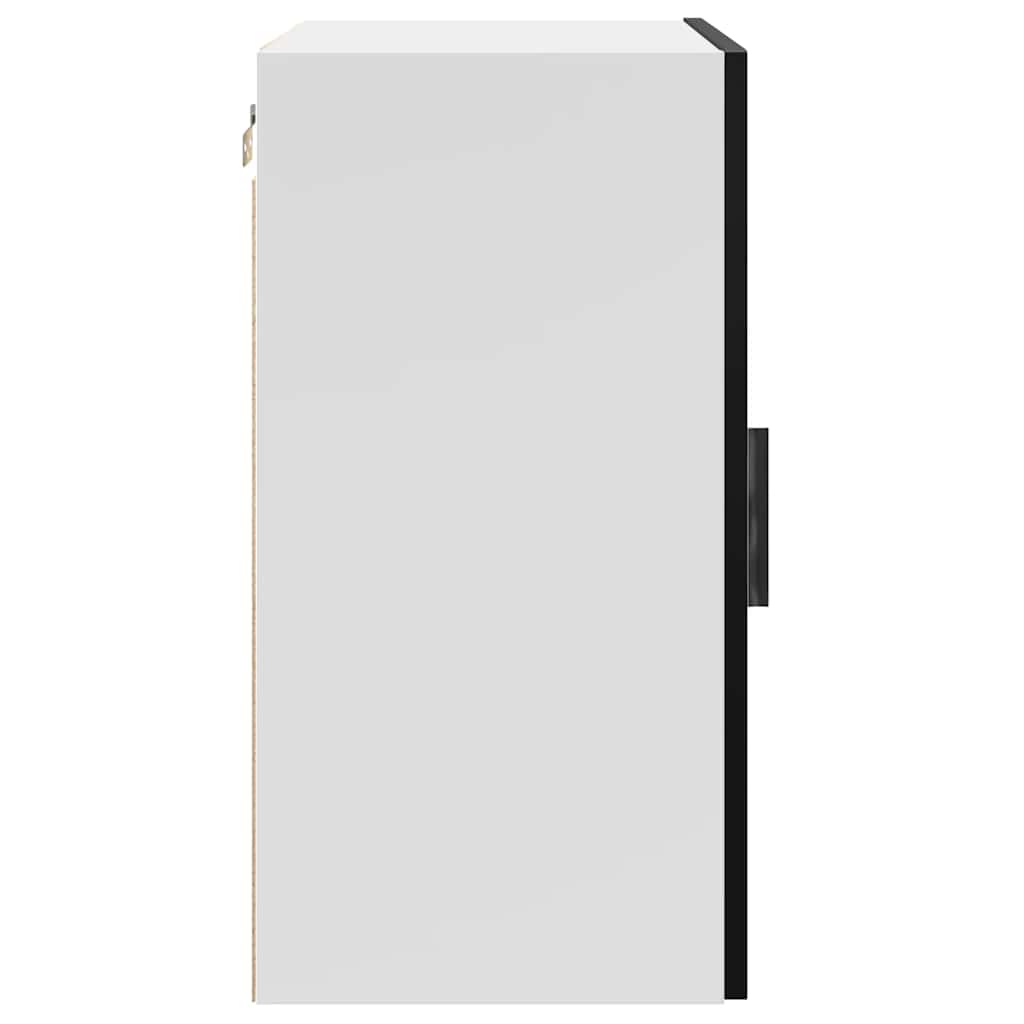 Kitchen Wall Cabinet "Porto" Black Engineered Wood