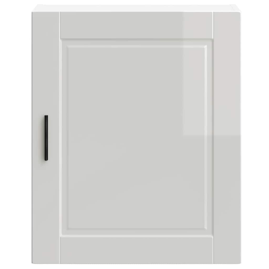Kitchen Wall Cabinet?"Porto" High Gloss White Engineered Wood