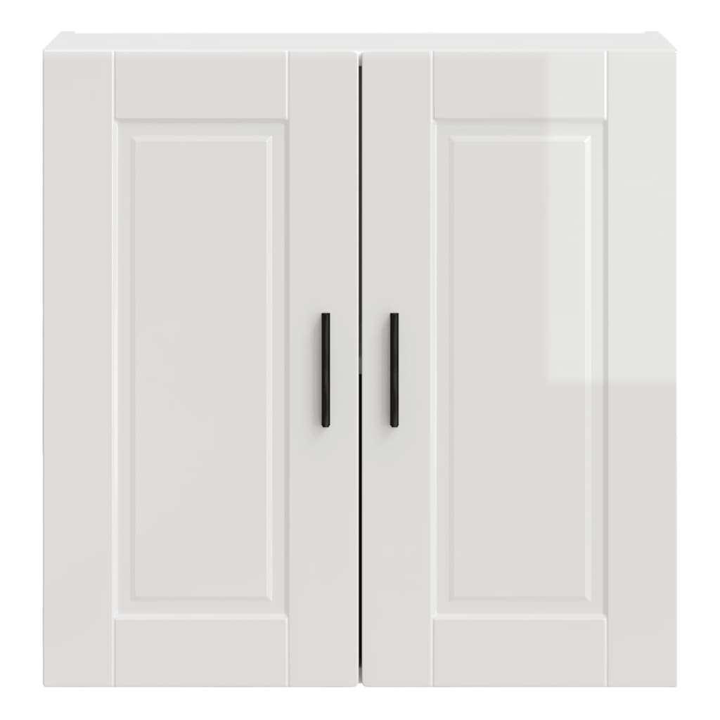 Kitchen Wall Cabinet "Porto" High Gloss White Engineered Wood