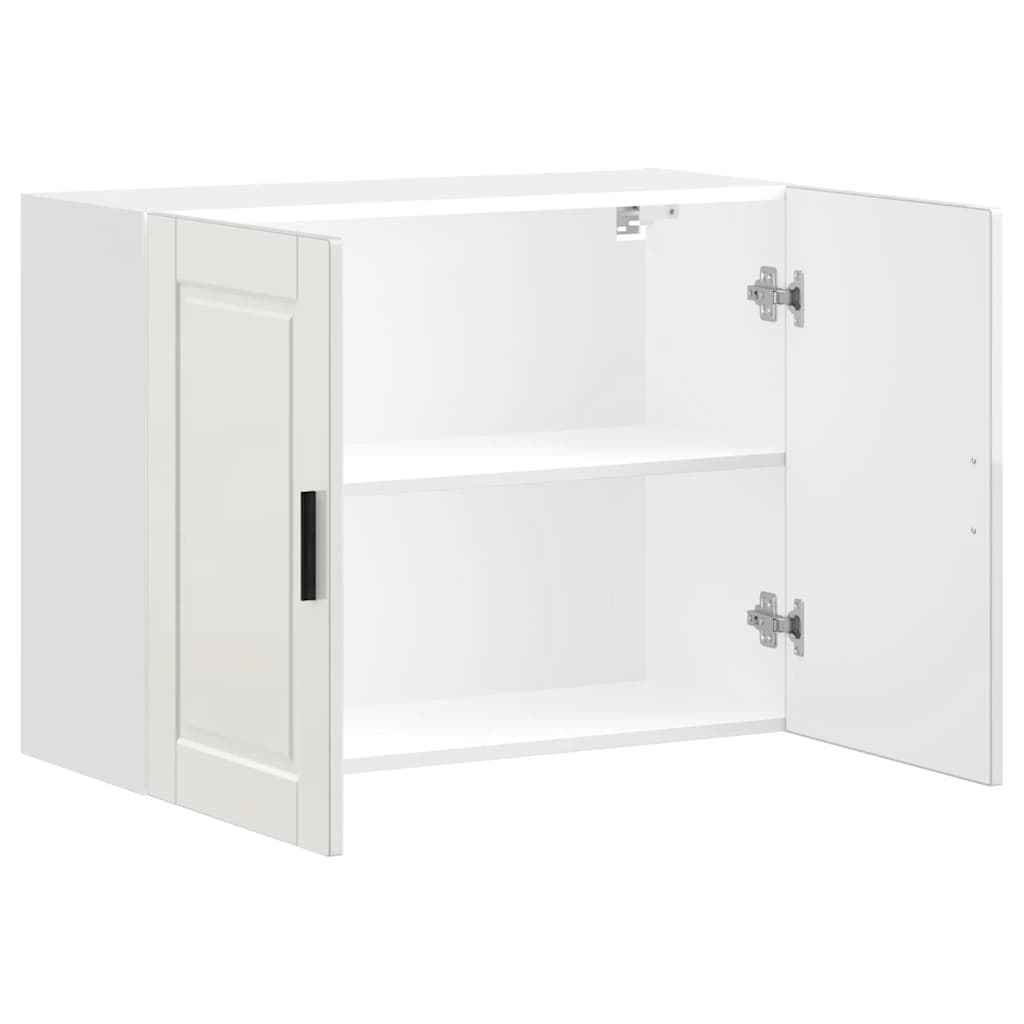 Kitchen Wall Cabinet "Porto" High Gloss White Engineered Wood