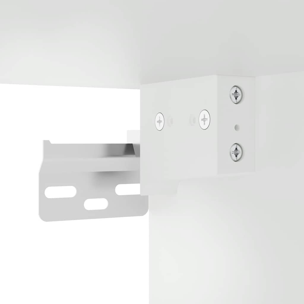 Kitchen Wall Cabinet "Porto" High Gloss White Engineered Wood