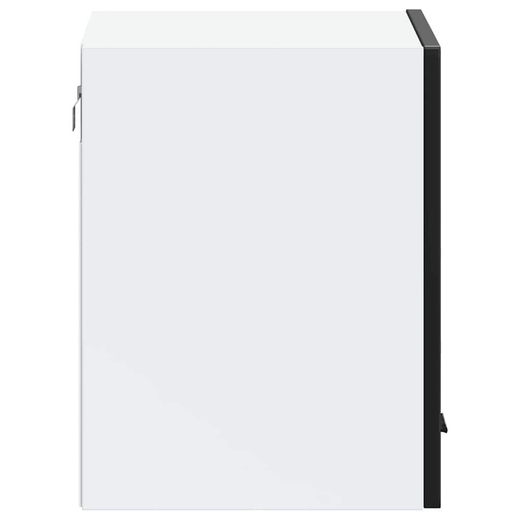 Kitchen Wall Cabinet "Porto" Black Engineered Wood