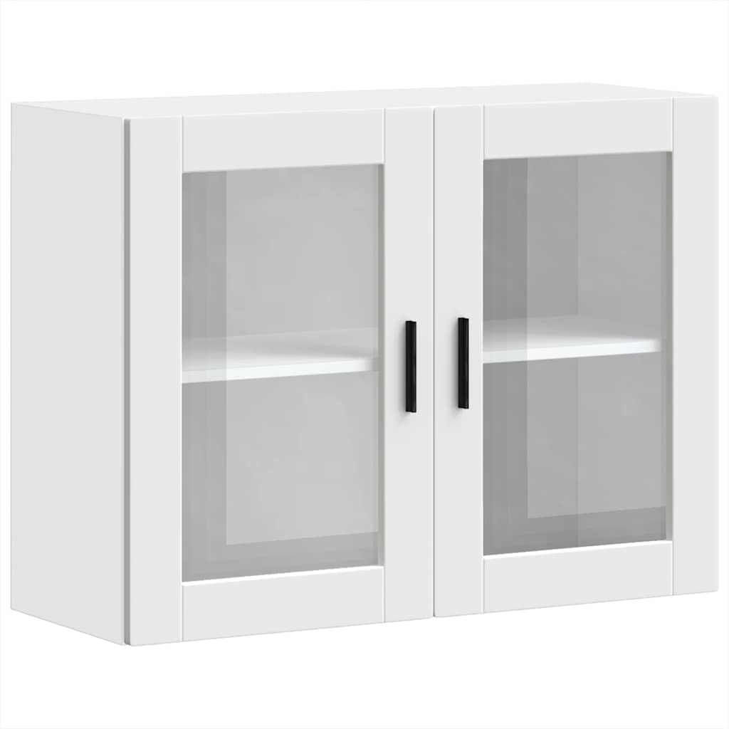 Kitchen Wall Cabinet with Glass Door "Porto" White