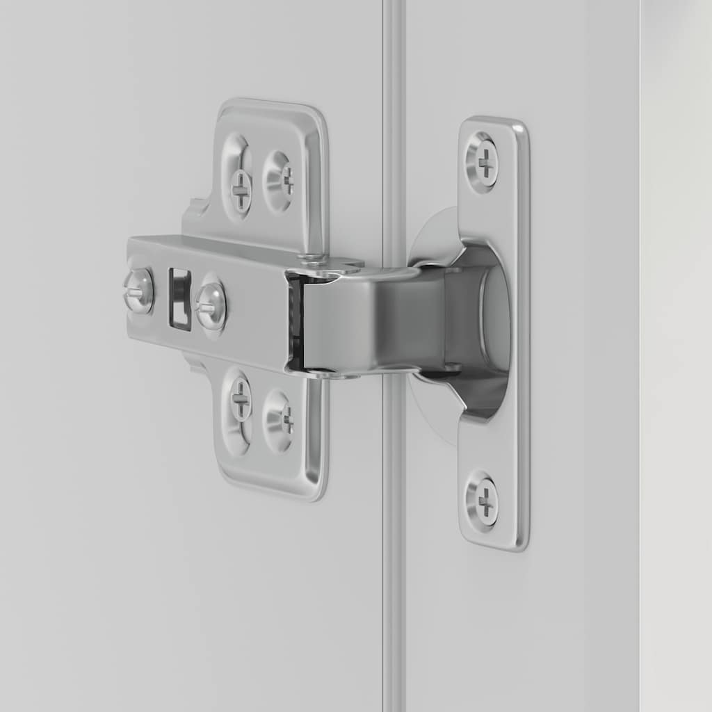 Kitchen Wall Cabinet with Glass Door "Porto" High Gloss White