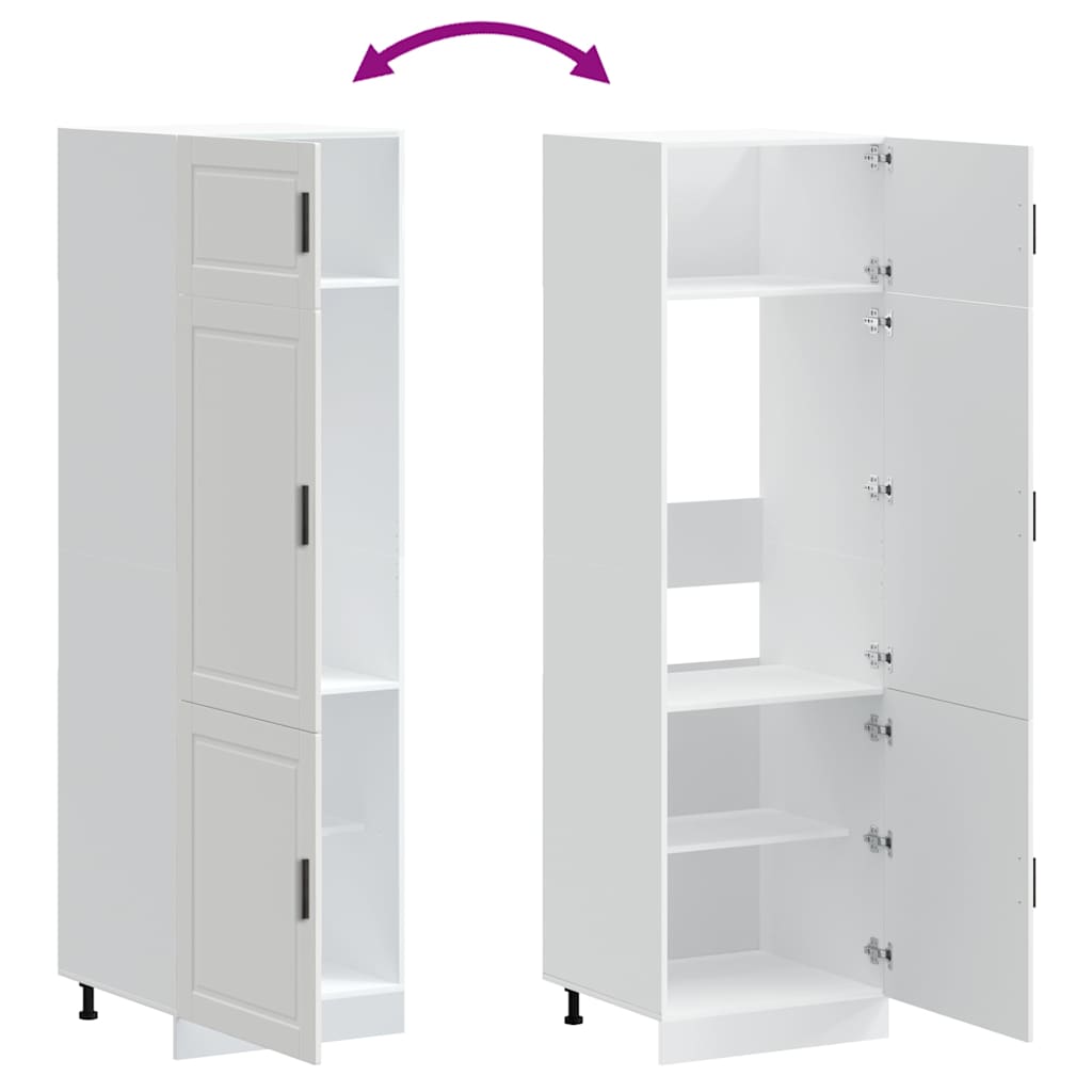 Kitchen Cupboard Porto White Engineered Wood
