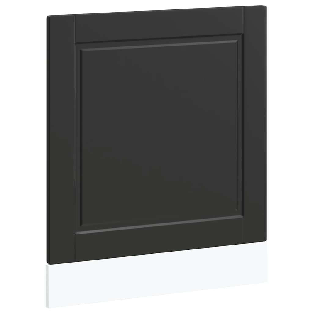 Dishwasher Panel Porto Black 60x1,5x57 cm Engineered Wood