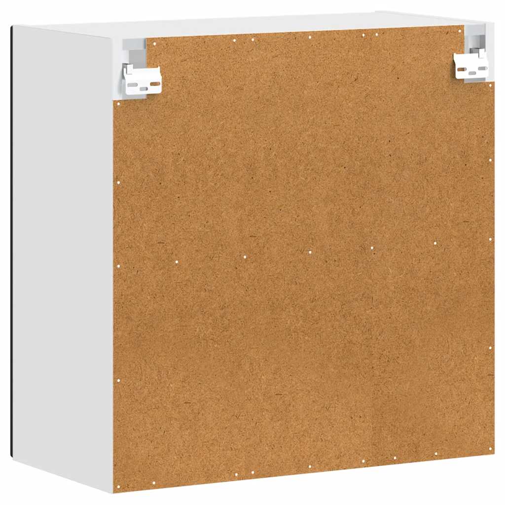 Kitchen Wall Cabinet with Glass Door "Porto" Black