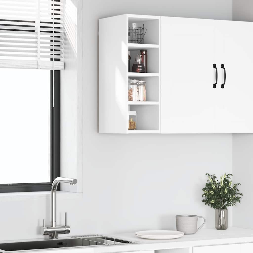 Hanging Cabinet "Riga" White 20x29,5x60 cm Engineered Wood