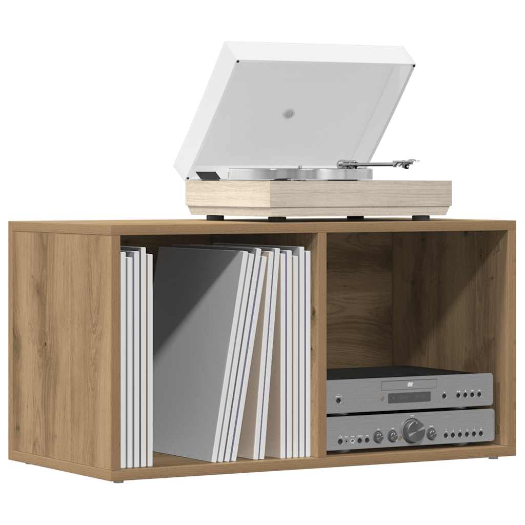 LP Storage Box Artisan Oak 69.5x34x36 cm Engineered Wood