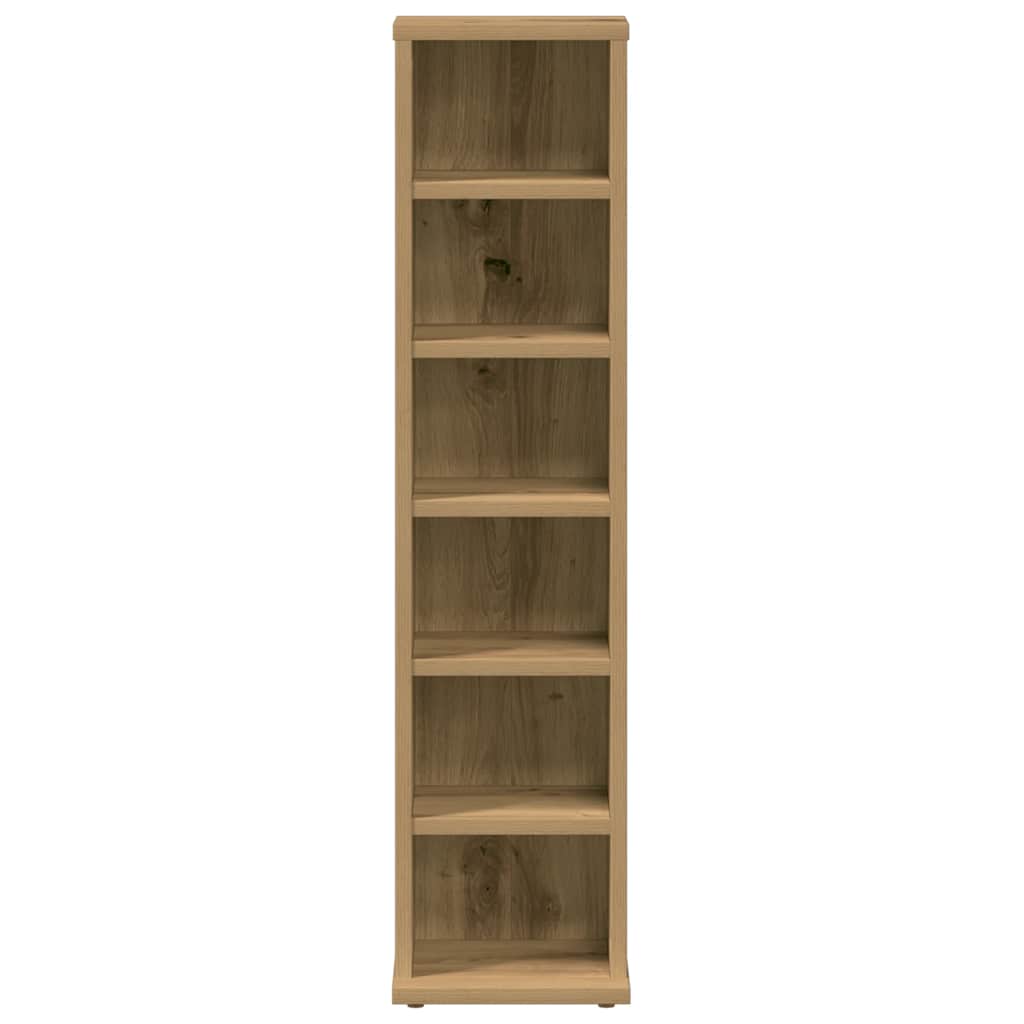 CD Cabinet Artisan Oak 21x20x88 cm Engineered Wood