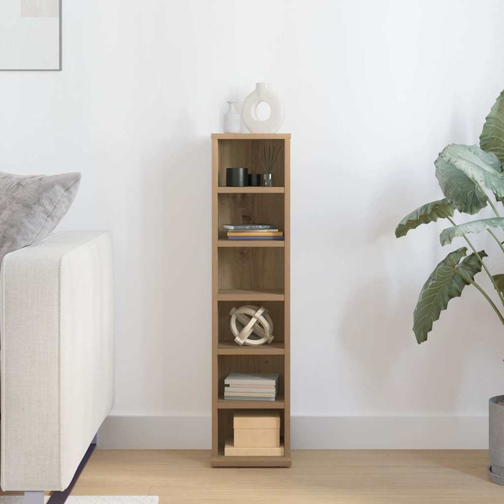 CD Cabinet Artisan Oak 21x20x88 cm Engineered Wood
