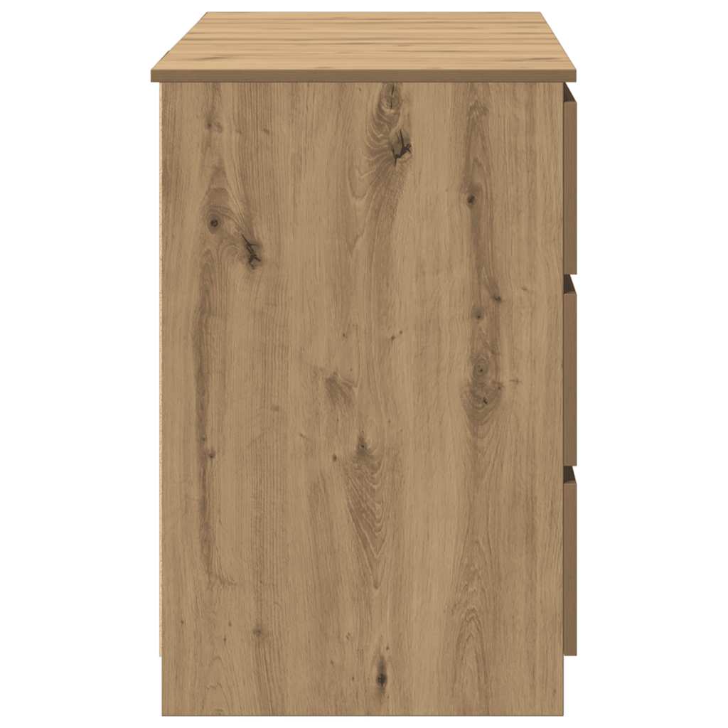 Writing Desk Artisan Oak 140x50x77 cm Engineered Wood
