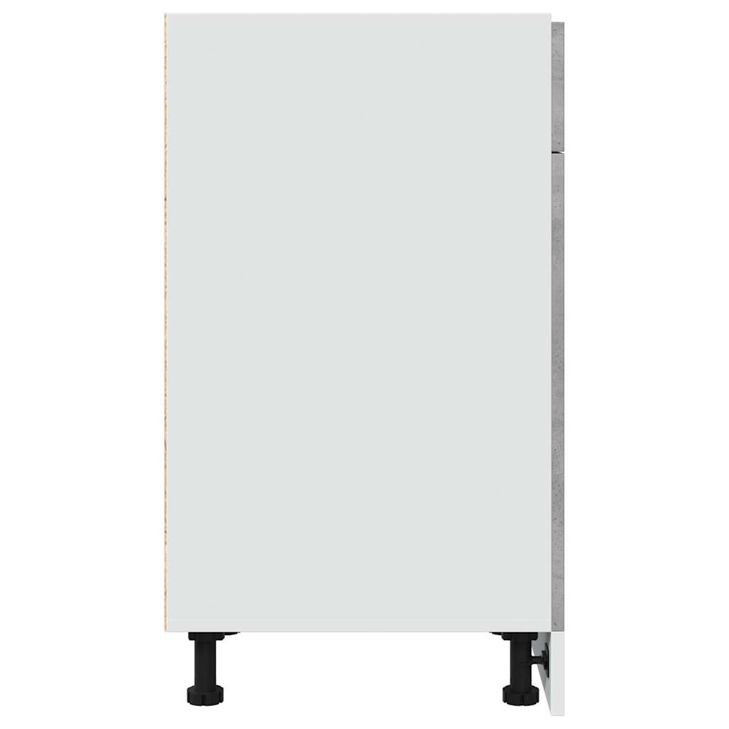 Drawer Bottom Cabinet Lyon Concrete Grey 40x46x81.5 cm Engineered Wood