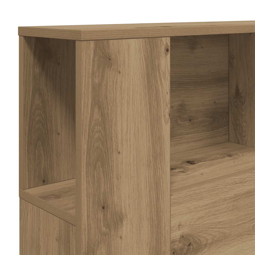 Headboard Cabinet Artisan Oak 160x18.5x103.5 cm Engineered Wood