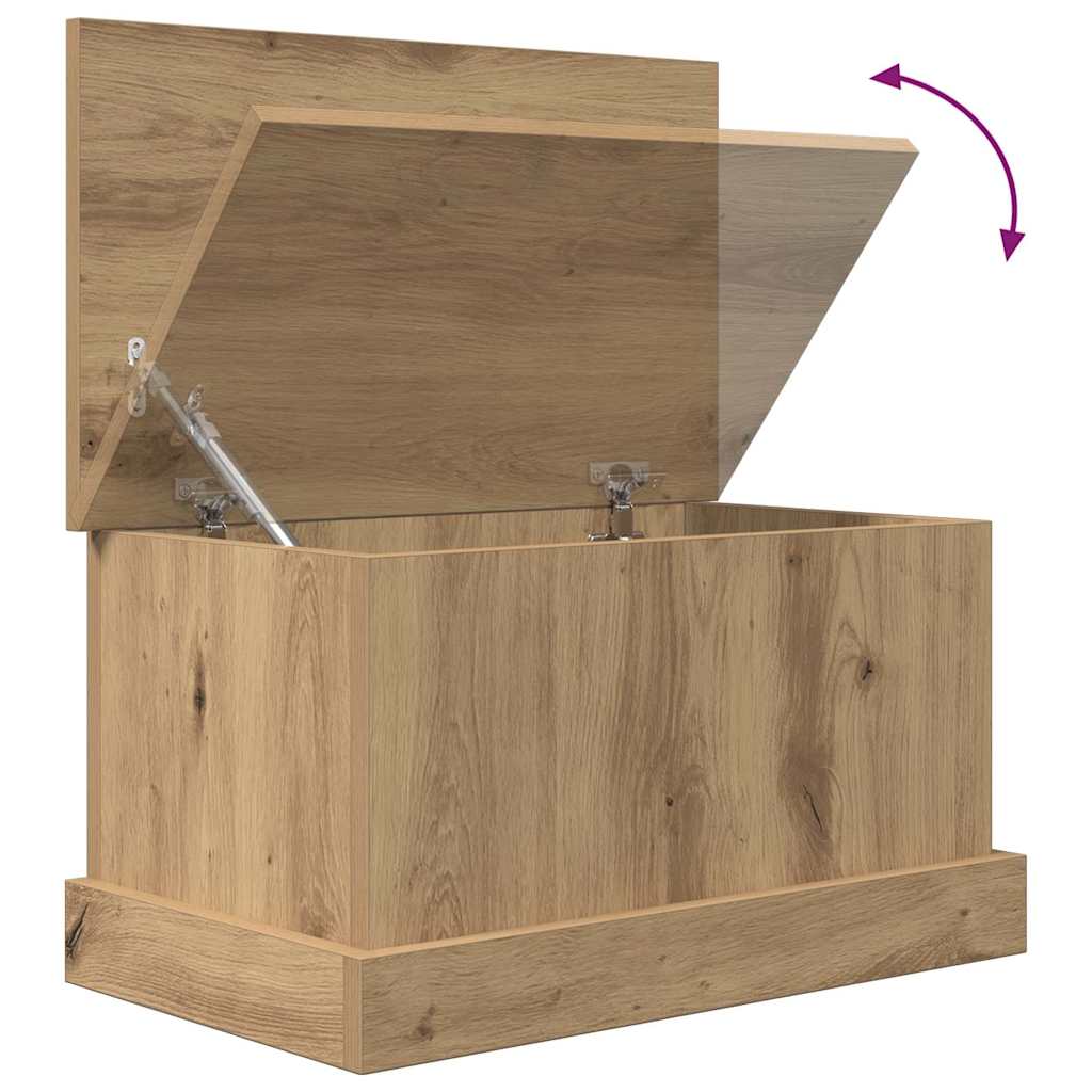 Storage Box Artisan Oak 30x50x28 cm Engineered Wood
