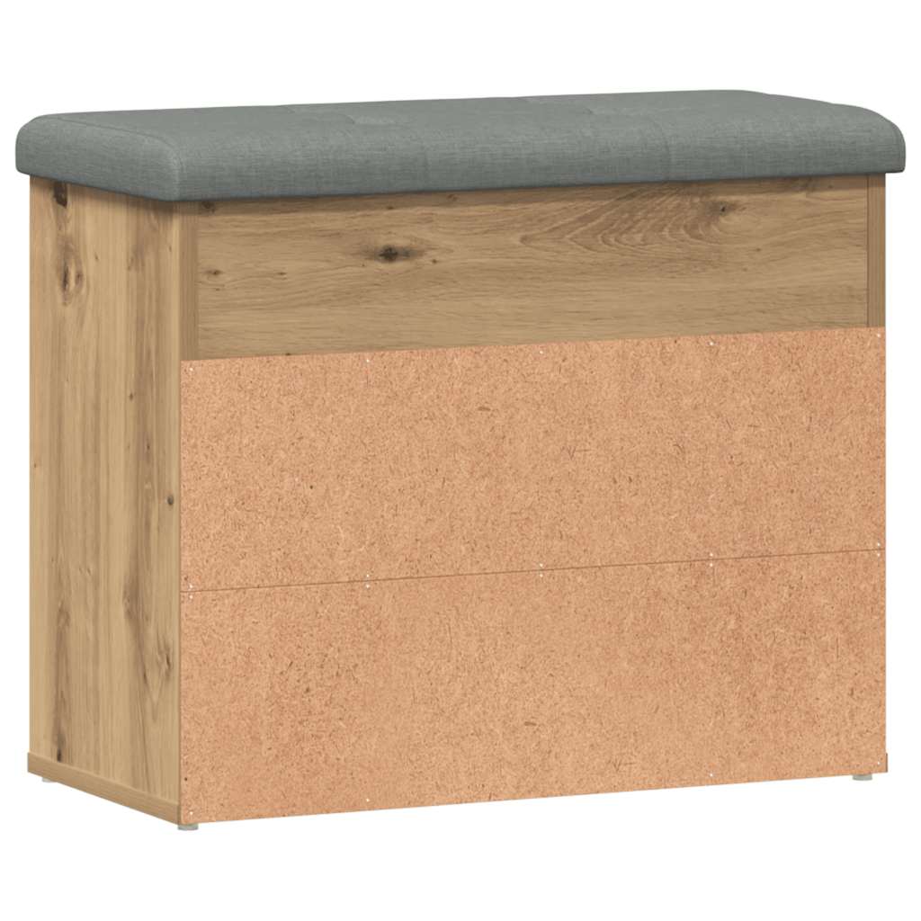 Shoe Bench Artisan Oak 62x32x50 cm Engineered Wood