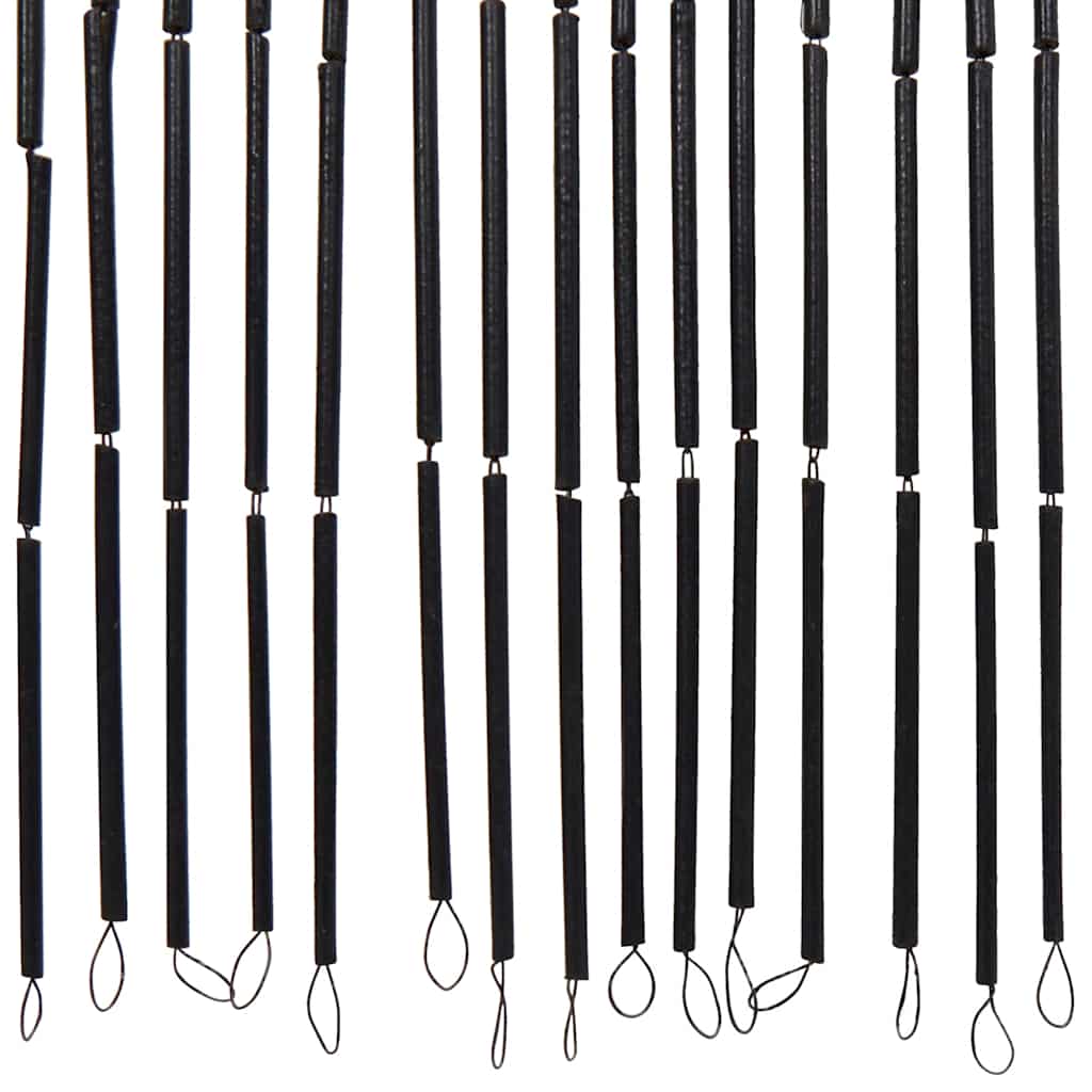 Insect Door Curtain Palm Tree Print 100x220 cm Bamboo