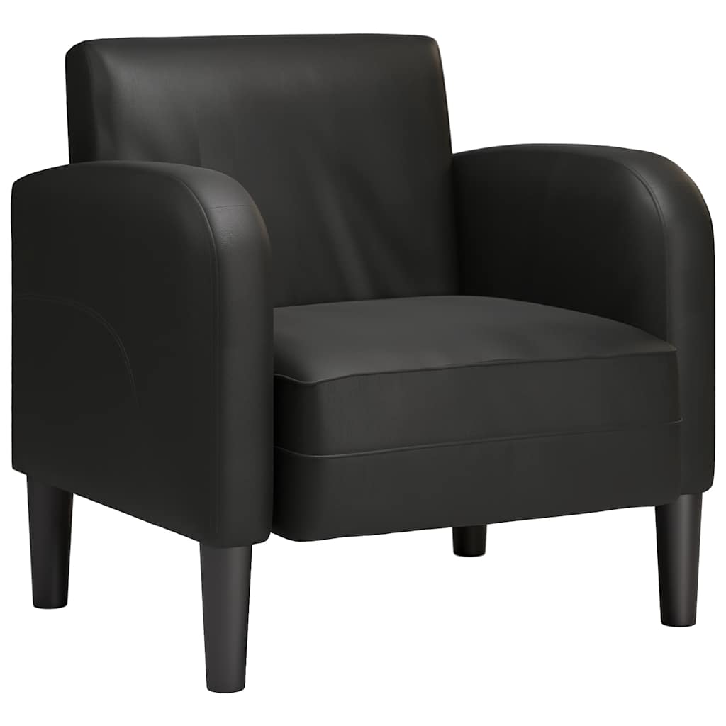 Sofa Chair with Armrests Black 54 cm Faux Leather