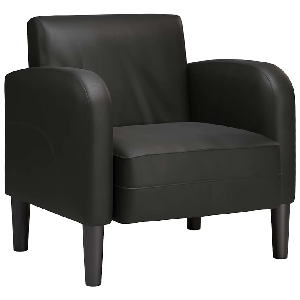 Sofa Chair with Armrests Black 54 cm Faux Leather