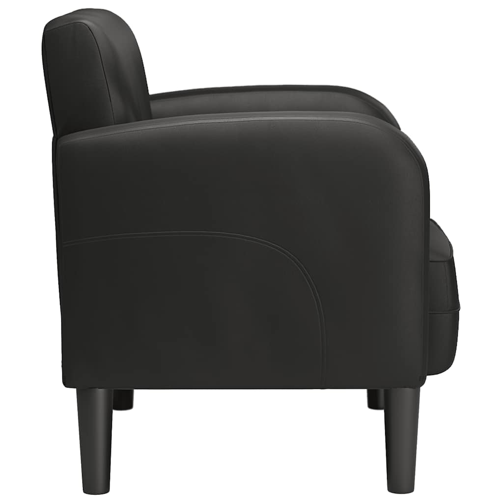 Sofa Chair with Armrests Black 54 cm Faux Leather