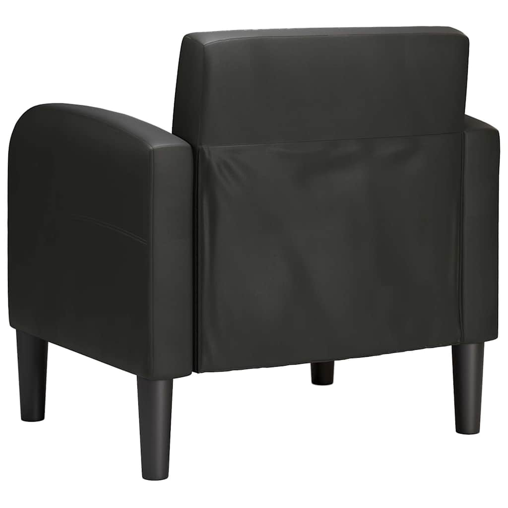 Sofa Chair with Armrests Black 54 cm Faux Leather
