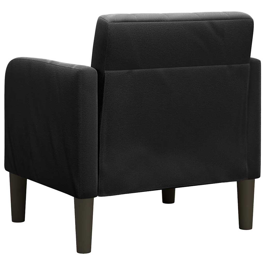 Sofa Chair with Armrests Black 54 cm Velvet