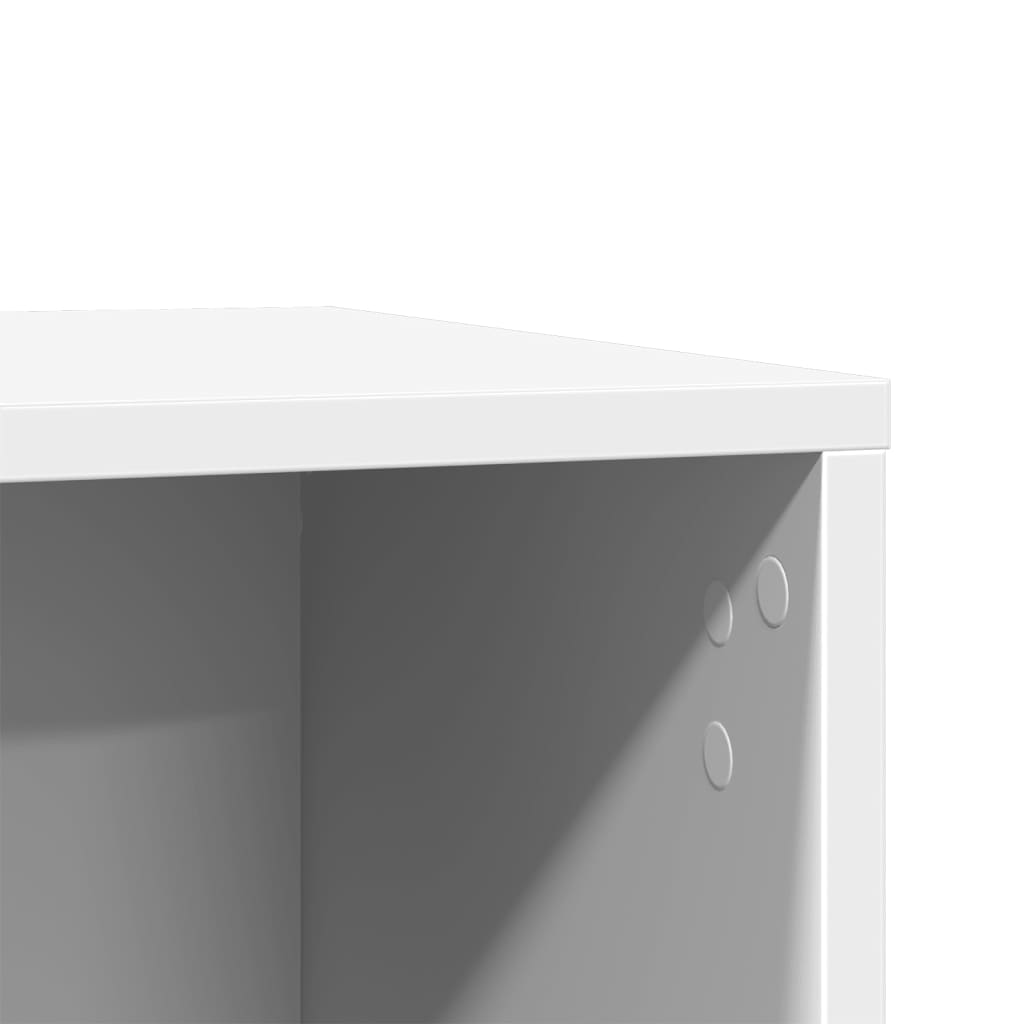 Cat Litter Box Enclosure White 60x40x40 cm Engineered Wood