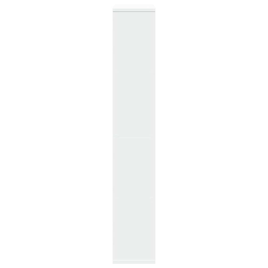 Bookcase White 60x20x120.5 cm Engineered Wood