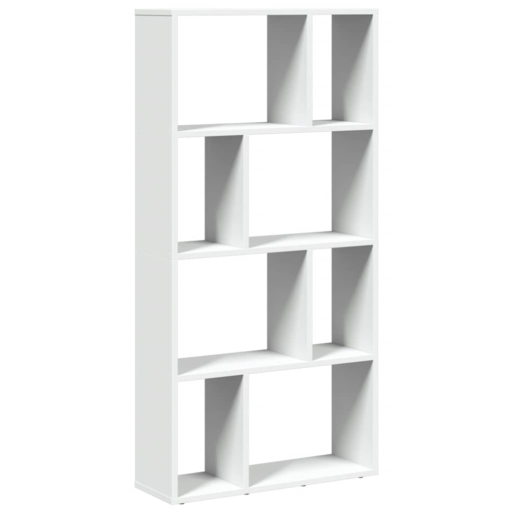 Bookcase White 60x20x120.5 cm Engineered Wood