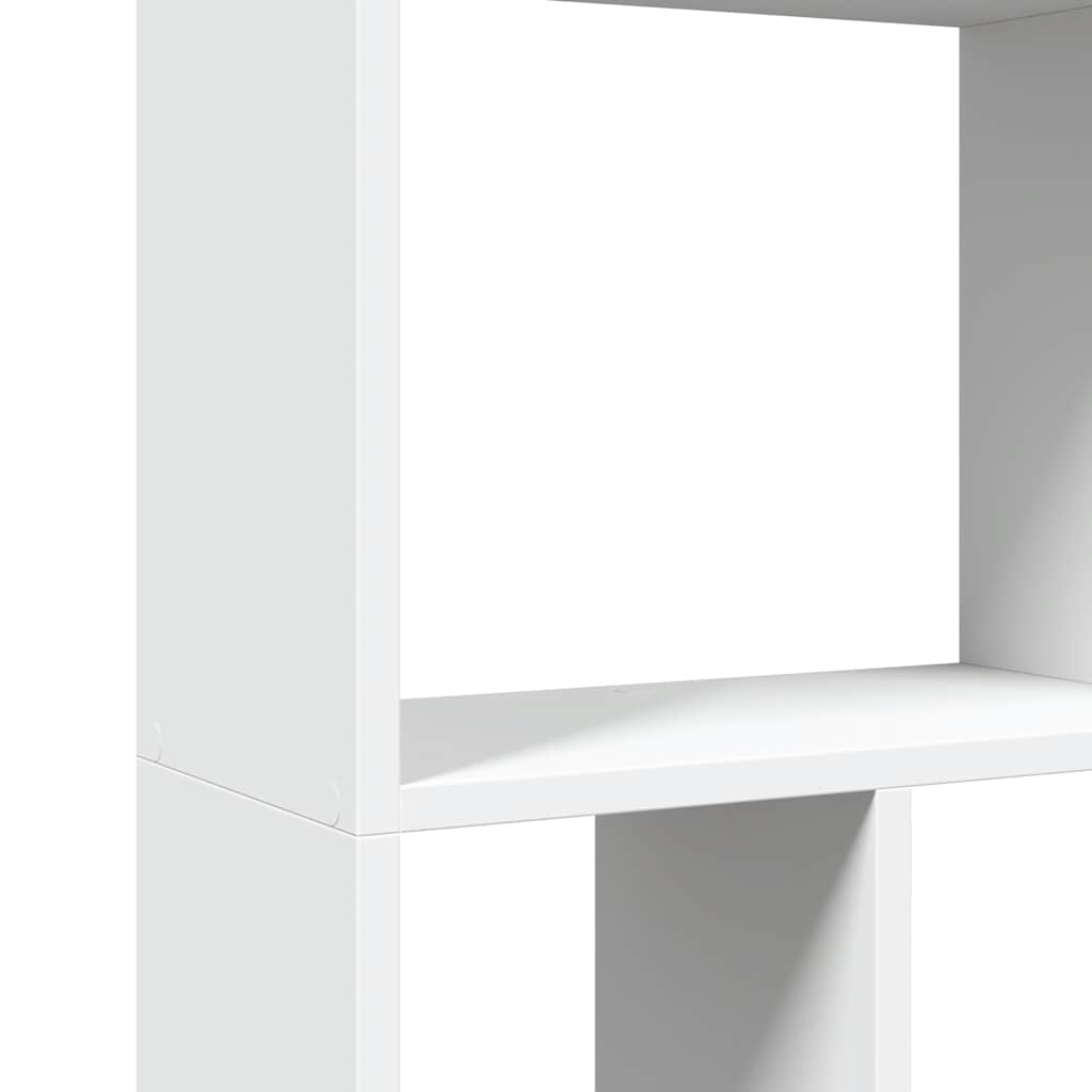 Bookcase White 60x20x120.5 cm Engineered Wood