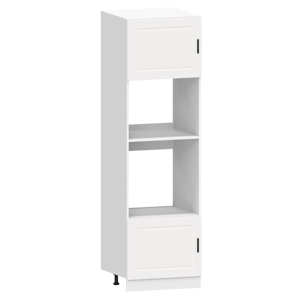 7 Piece Kitchen Cabinet Set Porto White Engineered Wood