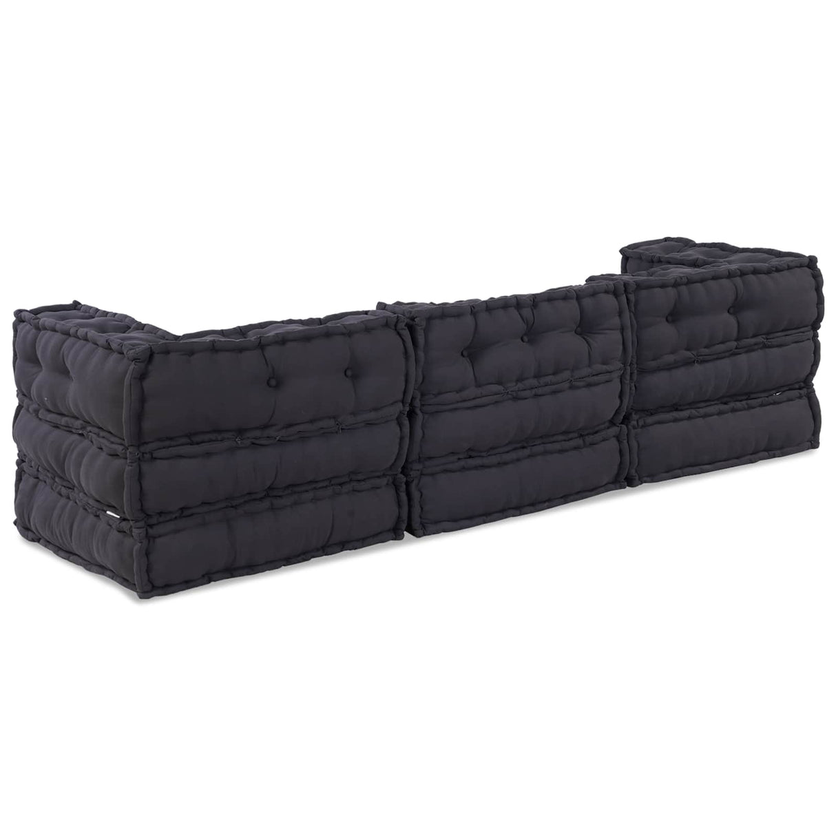 Modular Patchwork Sofa 3 pcs Anthracite Fabric