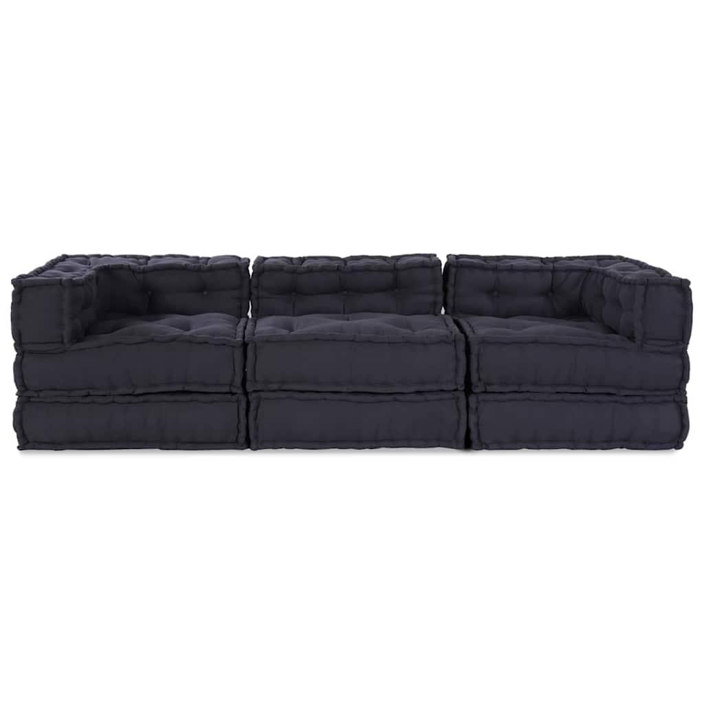 Modular Sofa 3 pcs Anthracite Fabric