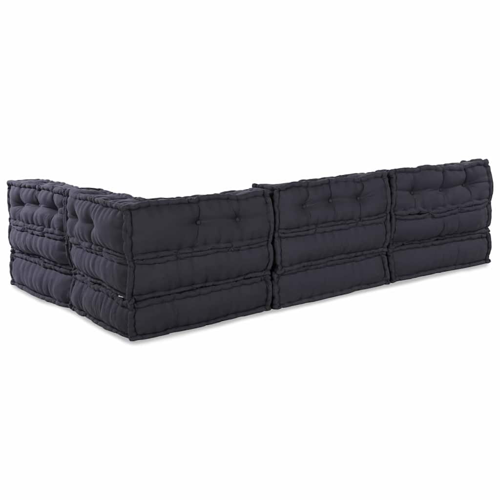 Modular Sofa 4 pcs Anthracite Fabric
