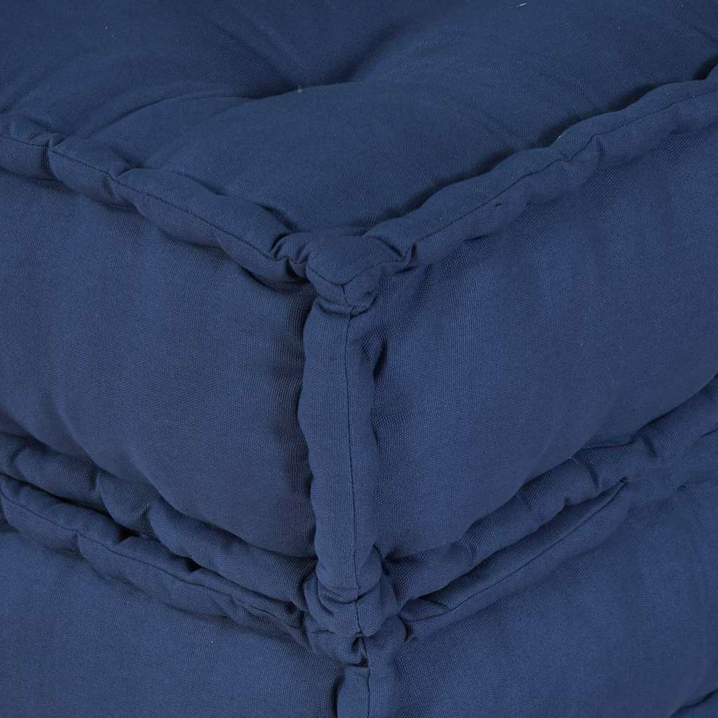 Modular Sofa Unit 2 pcs Indigo 140 x 70 x 56 cm Fabric