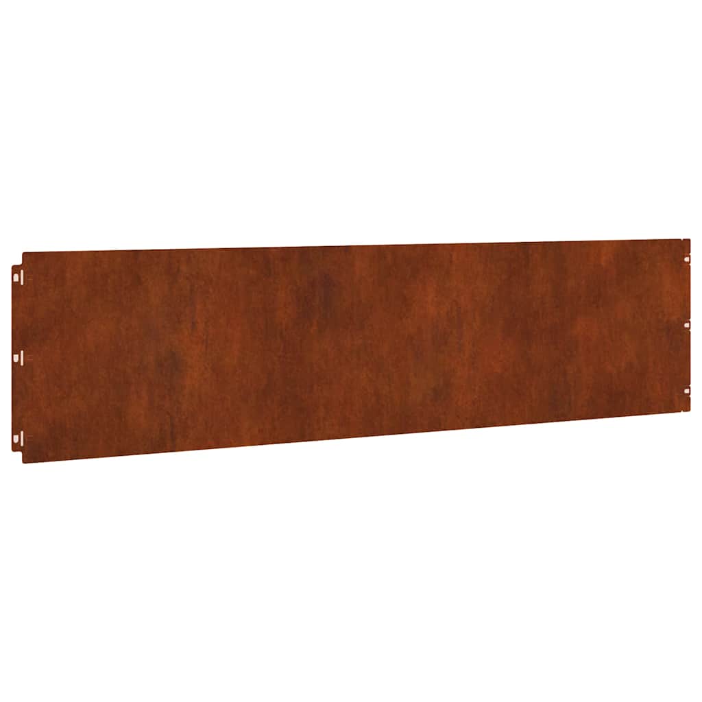 Lawn Edgings 20 pcs 25x103 cm Flexible Weathering Steel