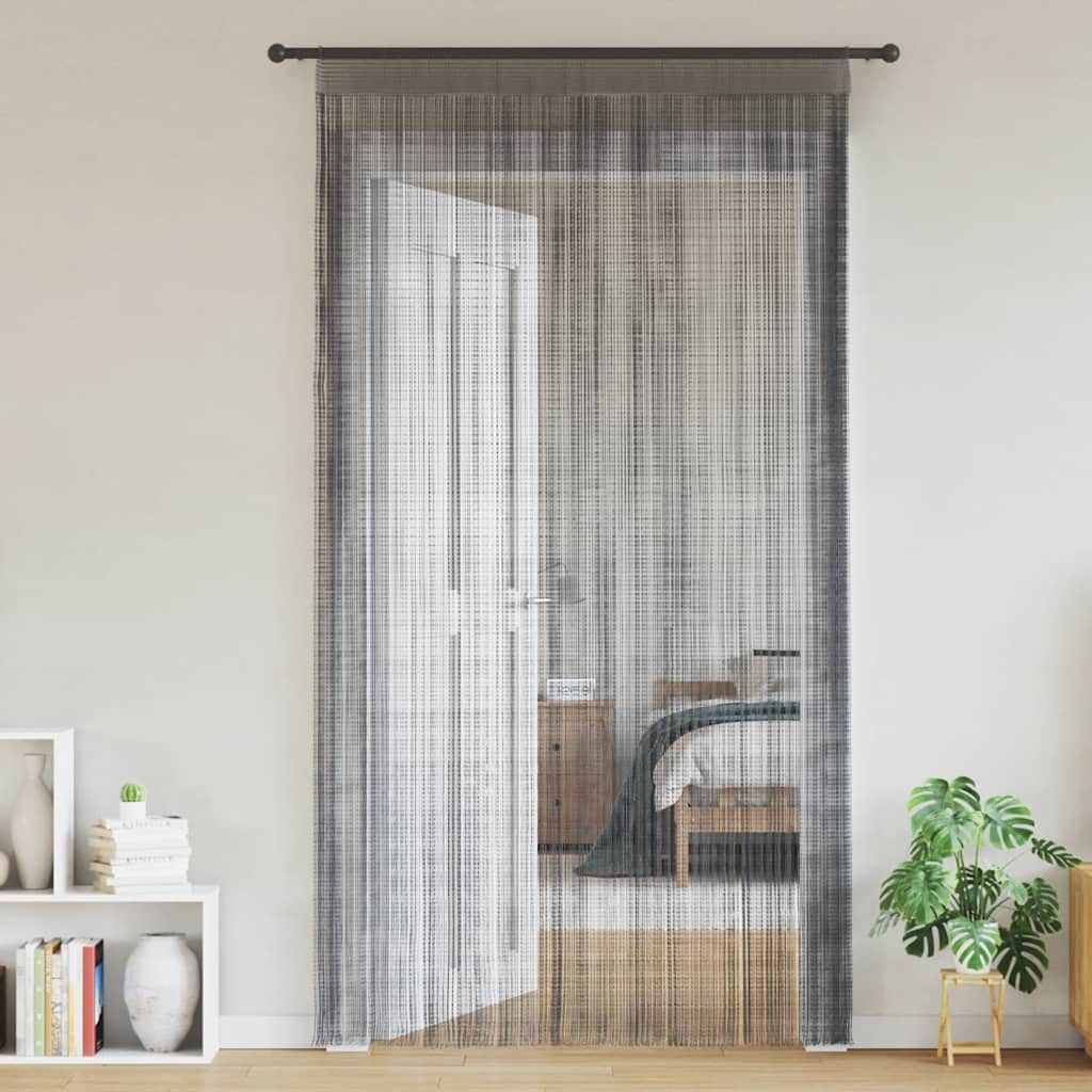 String Curtains 2 pcs Anthracite 140x250 cm