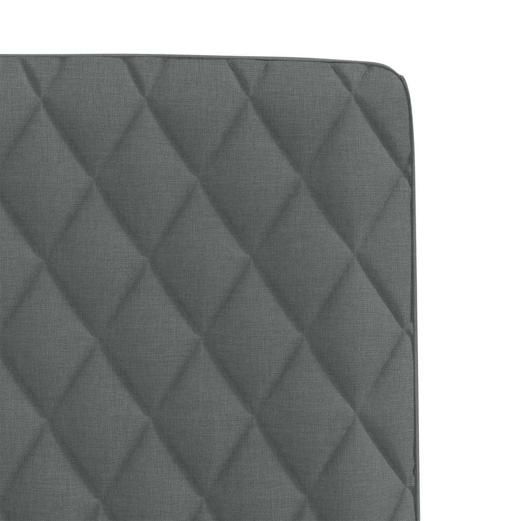 Dining Chairs 4 pcs Dark Grey Fabric