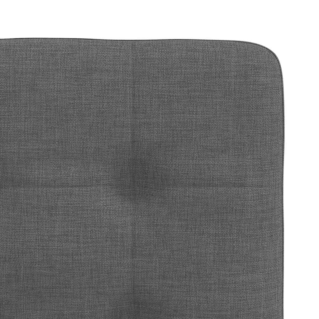 Dining Chairs 6 pcs Dark Grey Fabric