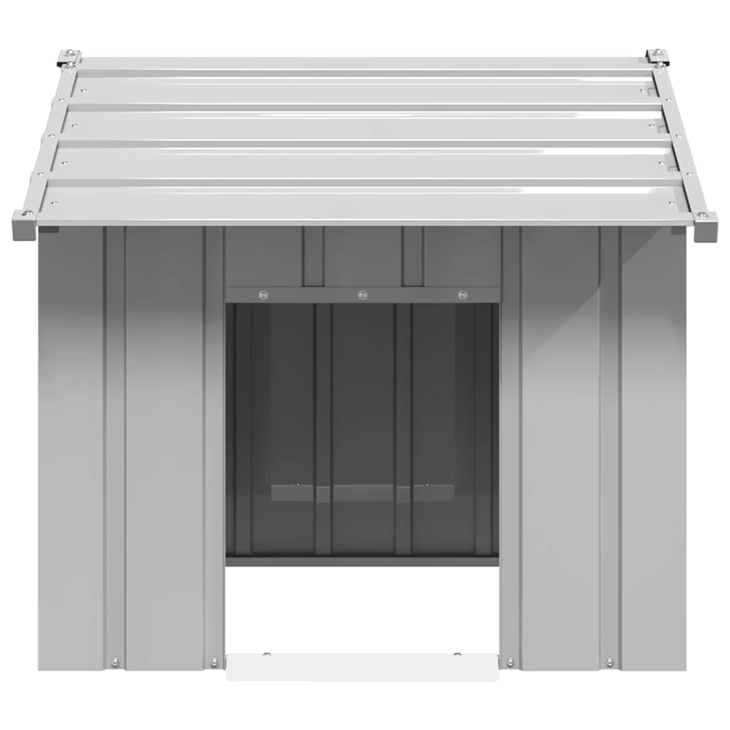 Dog House with Roof 85x107x81 cm Galvanised Steel