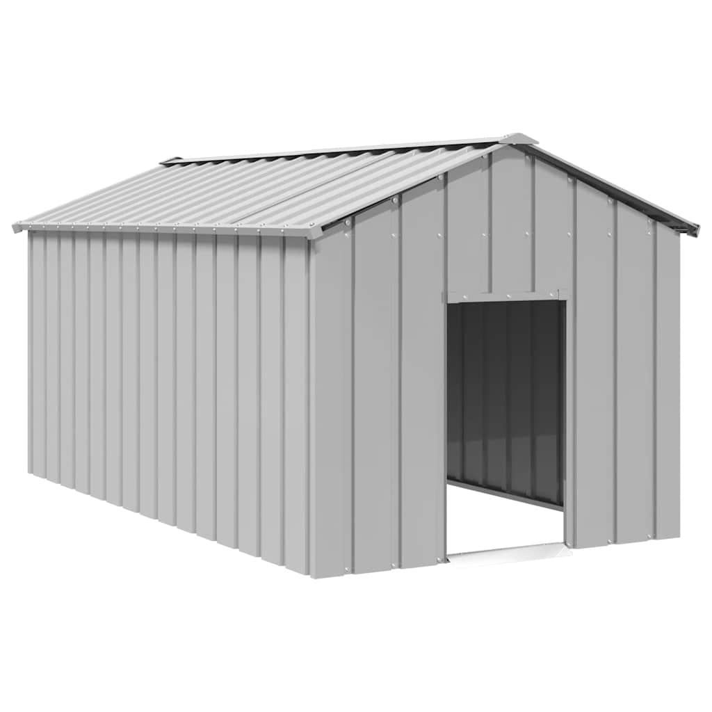 Dog House with Roof 114x202x101 cm Galvanised Steel