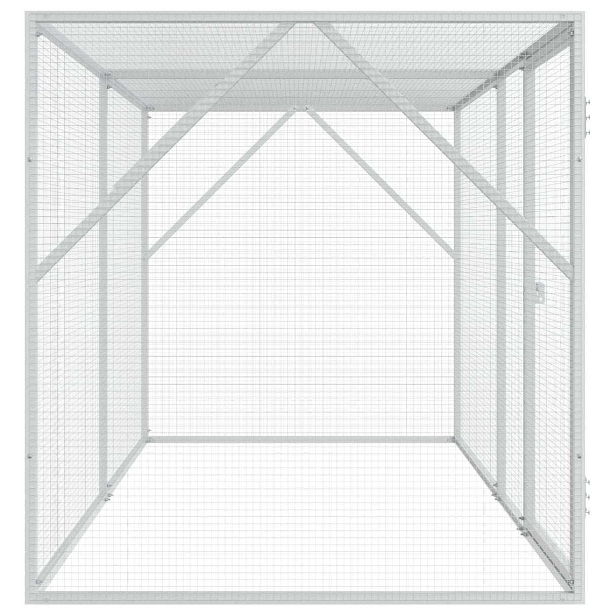 Bird Cage Silver 208 x 102 x 108 cm