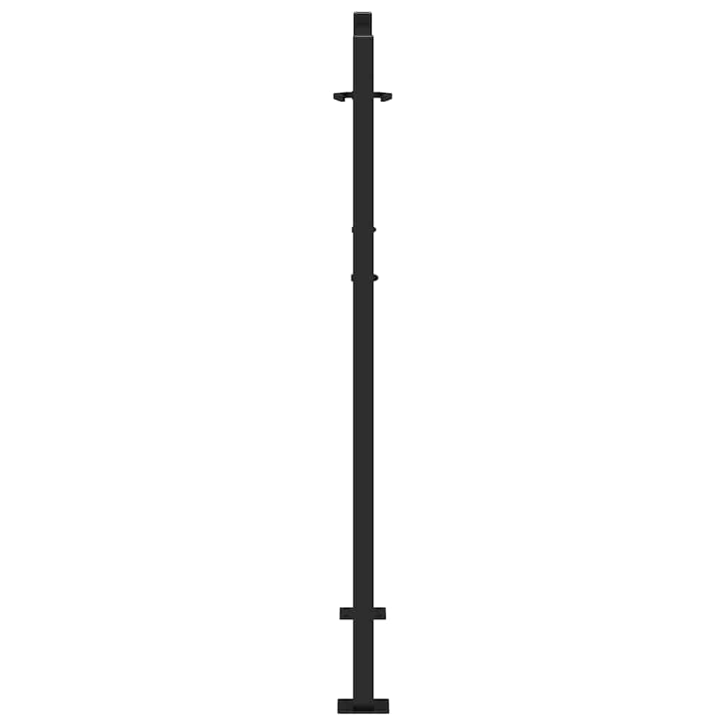 Garden Gate Black 100x125 cm Steel Light Design