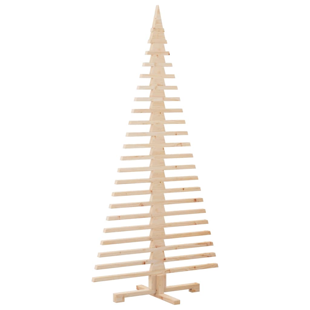Wooden Christmas Tree for Decoration 180 cm Solid Wood Pine