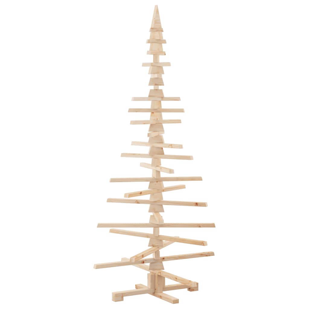 Wooden Christmas Tree Solid Pine Wood Natural with Unfinished