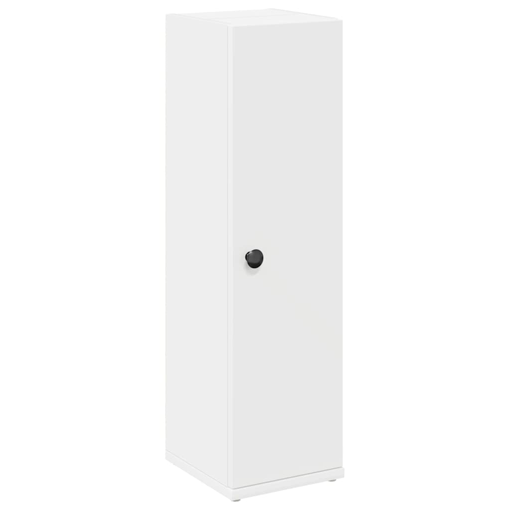 Bathroom Cabinet with Roll Holder White 20.5x22x72 cm