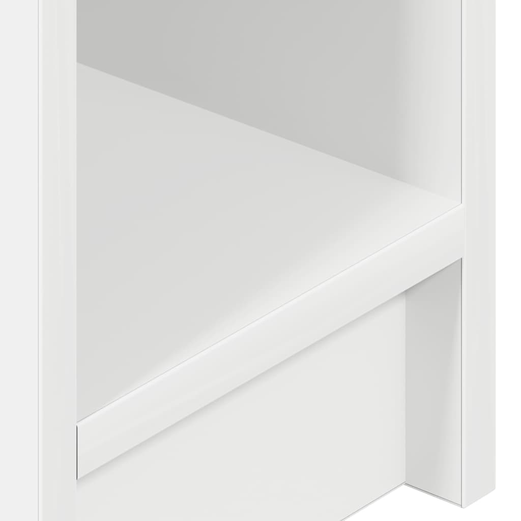 Bedside Cabinet with Drawer White 20x36x60 cm