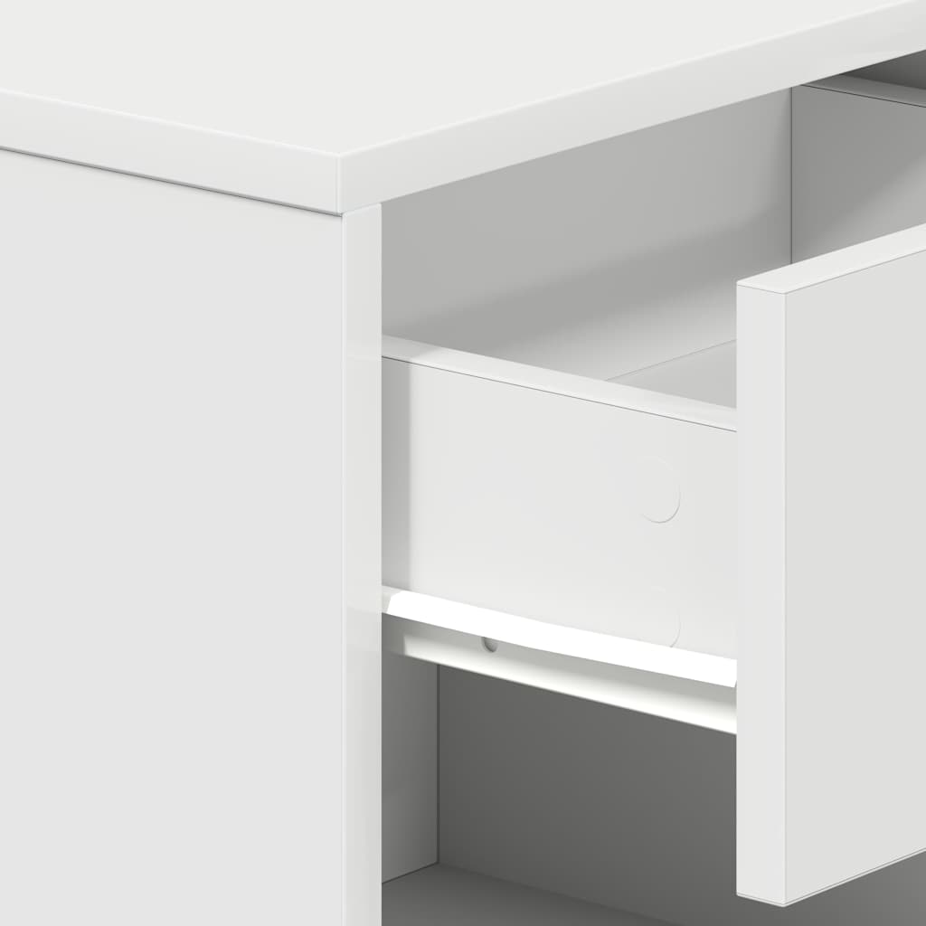Bedside Cabinets 2 pcs with Drawer White 39x28x41 cm